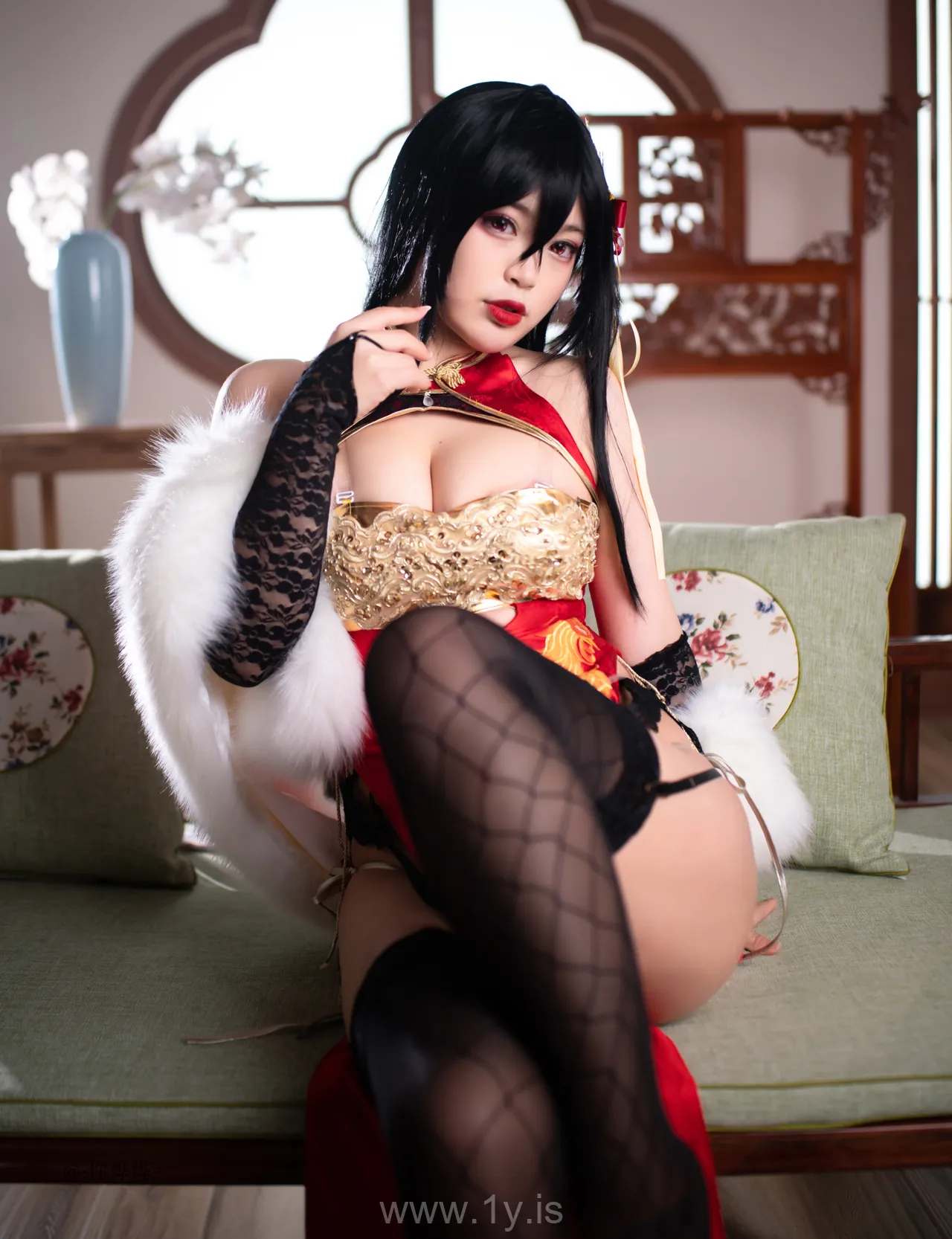 Coser@白烨 NO.013 Fancy Asian Cutie 大凤旗袍新年限定